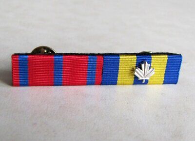 The Canadian Corps Of Commissionaires Long Service Medal Undress Ribbon Bar