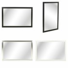 Wall Mount Hanging Mirror Bedroom Hallway Bathroom Wooden Frame Mirrors 47x57cm