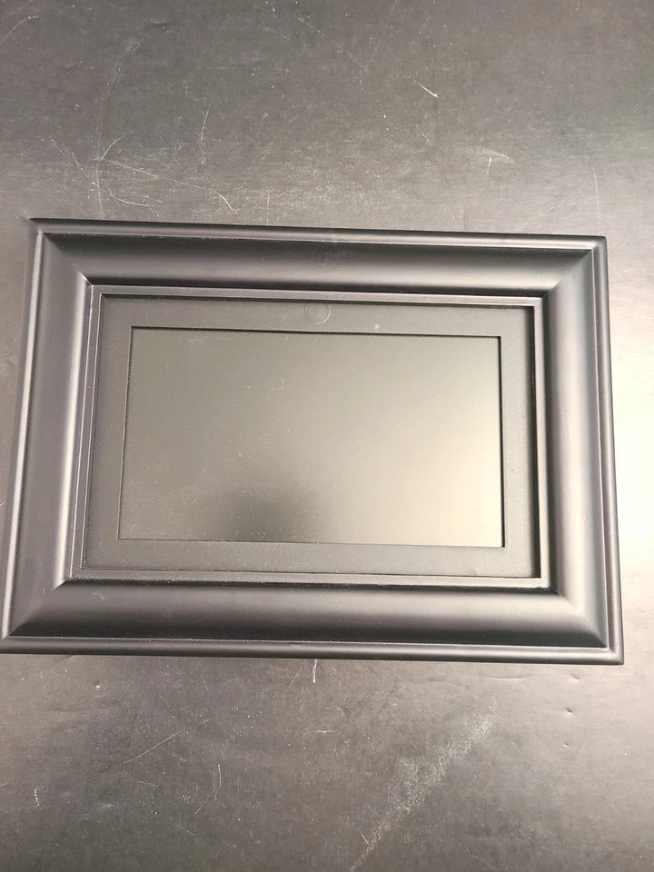 Digital Photo Frame Coby DP-758 7" Widescreen Black Wood Frame - Image 2 of 4