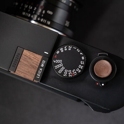 LeicaM10 木製グリップ Wood Camera L Hand Grip Holder w/Alloy Base For Leica M10