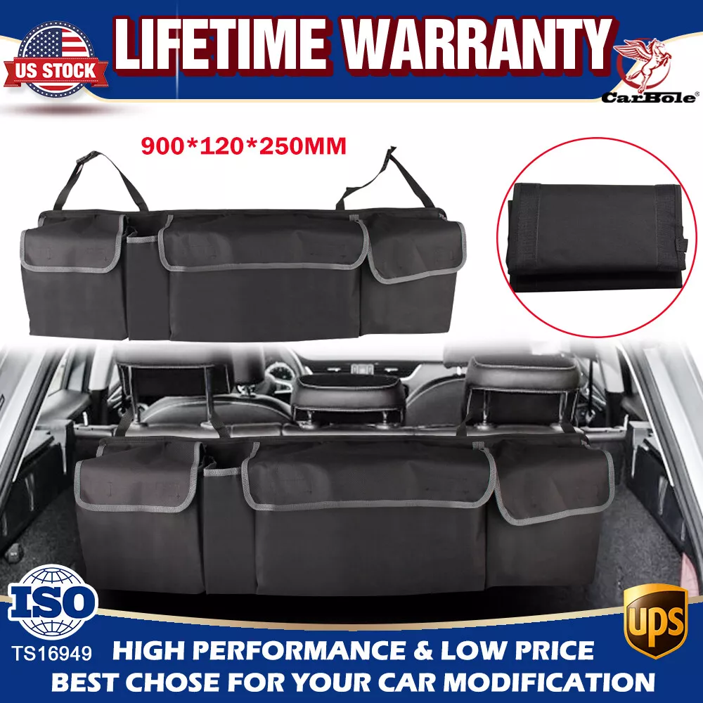 Car Trunk Organizer Oxford Interior Accessories SUV Car Seat Back Storage  Bag US