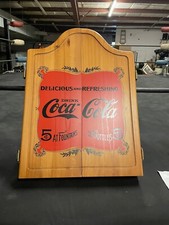 Collectors Edition Coca-Cola Wooden Dart Cabinet