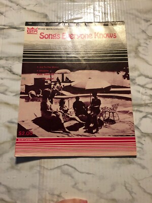 Songs Everybody Knows Music Book Library For all Chord Organs Sheet Music Book 