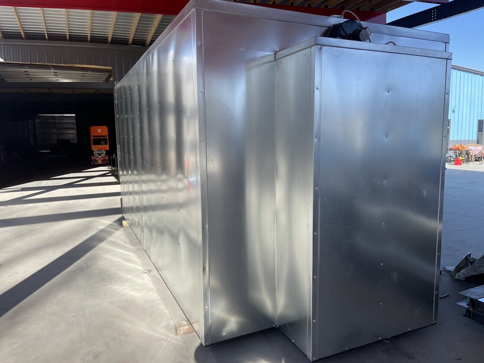 6x7x8 Gas Powder Coating Batch Oven Fully Welded Tube Build