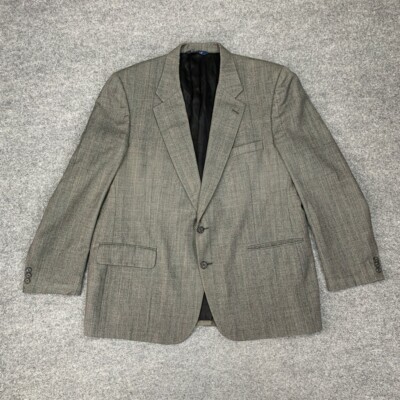 Vintage Burberrys Blazer Men XL Extra Large Grey Pure Wool 2