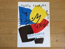 Miró Original Exhibition Poster - Sala Gaspar 1981 Barcelona - 69 X 49 Cm