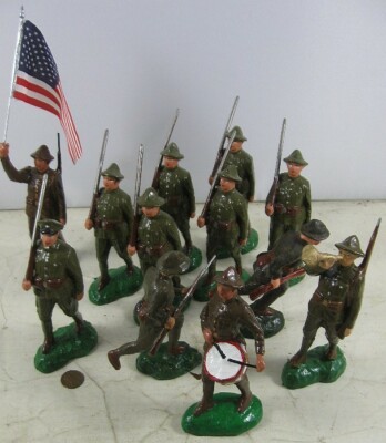 Figurine Soldat Vintage Multicolore Fait-main En Fil Câble - Japon