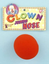 Jumbo Clown Nose 3" Red Foam Circus Fancy Dress Up Halloween Costume Accessory