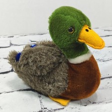 Vintage 1982 R. Dakin Duck Mallard Plush 8" Stuffed Animal