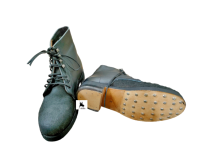 WW2 German Leather Combat Low Boots Size US to US 15 - Main Image