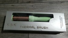 K K 1.25 Inch Heated Curling Brush Ceramic Tourmaline Ionic Curling Iron, TESTED
