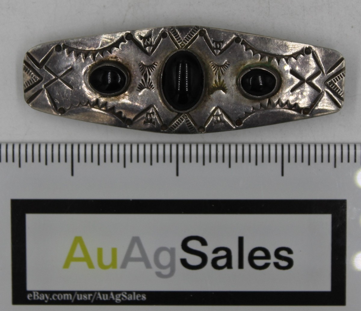 Vintage NN Signed Native American Navajo Sterling Silver 