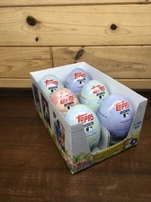 2025 Topps Series 1 Baseball Lot Of 6 Empty Easter Egg Tins & Display Case