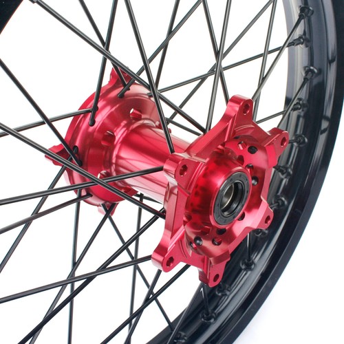 21"+19" CNC Ruote Cerchi Dischi Pastiglie per Honda CRF450R 02-12 CRF250R 04-13 - Foto 8 di 11