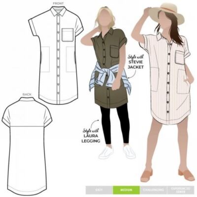 Style Arc Schnittmuster Max Tunika Kleid Größen 18-30