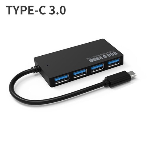 USB Hub USB 3.0 4 Port Type C HUB High Speed Data cable Convertor Adapter - Afbeelding 12 van 14