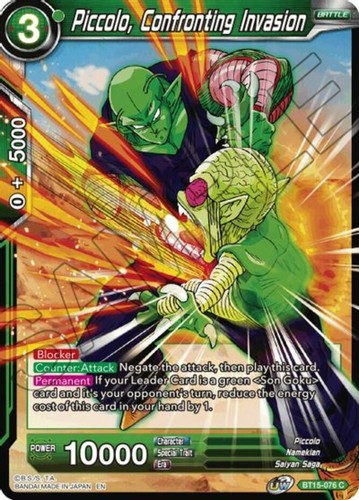 Piccolo, Confronting Invasion BT15-076 Saiyan Showdown