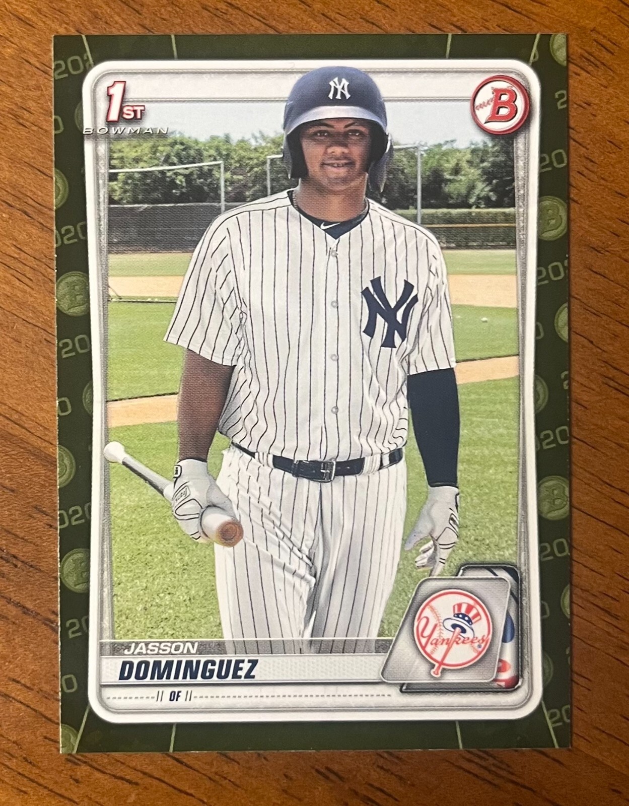 2020 1st Bowman Jasson Dominguez Camo #BP-8 Mint Condition Yankees HOT!!!