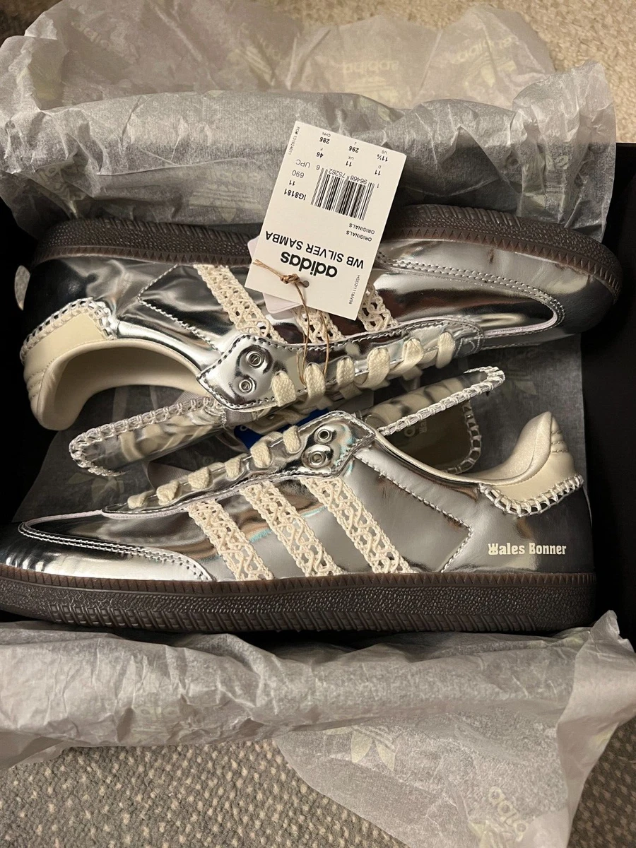 NEW adidas x Wales Bonner Samba sneakers size 11.5 silver 2023 | eBay