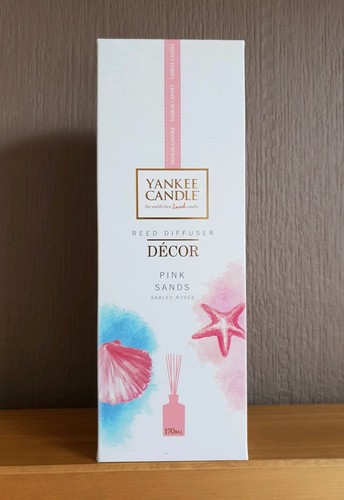 NEW & SEALED YANKEE CANDLE REED DIFFUSER DECOR "PINK SANDS" 170ml