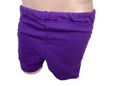 Vintage Gym Sweat Shorts Small Purple Dodger NWOT 70s 50/50 Cotton/Poly Draw