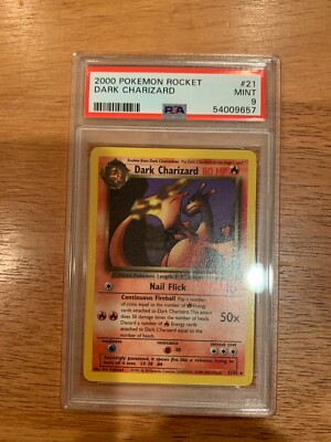POKEMON PSA 10 GEM MINT DARK CHARIZARD 21/82 TEAM ROCKET