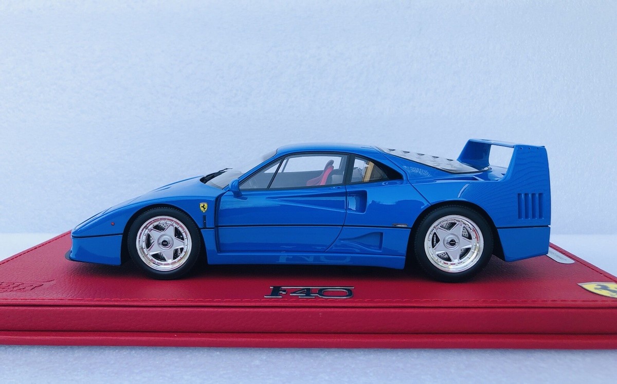 1/18 BBR Ferrari F40 1987 Light Blue/Italian Stripe limited