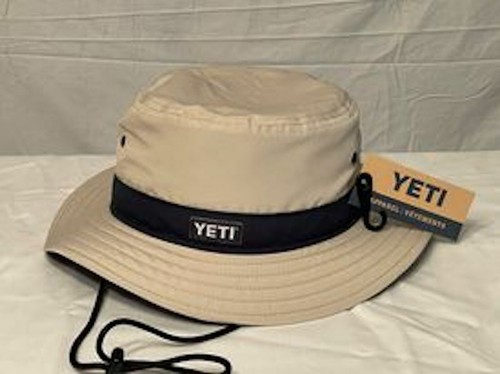 YETI Tan / Navy Boonie Bucket Hat NEW 