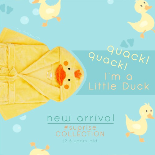 Niños Bebés Niños Niñas Unisex Pato Vestido de vestir Animal Temático Con capucha Vestido de baño - Imagen 3 de 5