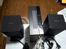 Samsung SWA-9100/ZA Wireless Rear Surround Sound Speakers Kit Pair Set Black