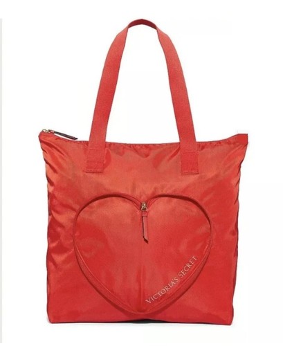 Victoria’s Secret Valentine's Day Red HEART PACKABLE Tote Shoulder Bag 2024 NWT - 第 1/6 張圖片