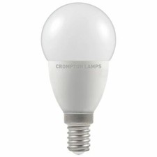 Image of CROMPTON LED Round Thermal Plastic • Dimmable • 5.5W • 2700K • SES-E14 9332