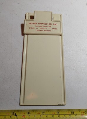 cooper tobacco Vtg Cooper Tobacco Co Lancaster Cigarette Vending Advertising Metal  Clipboard