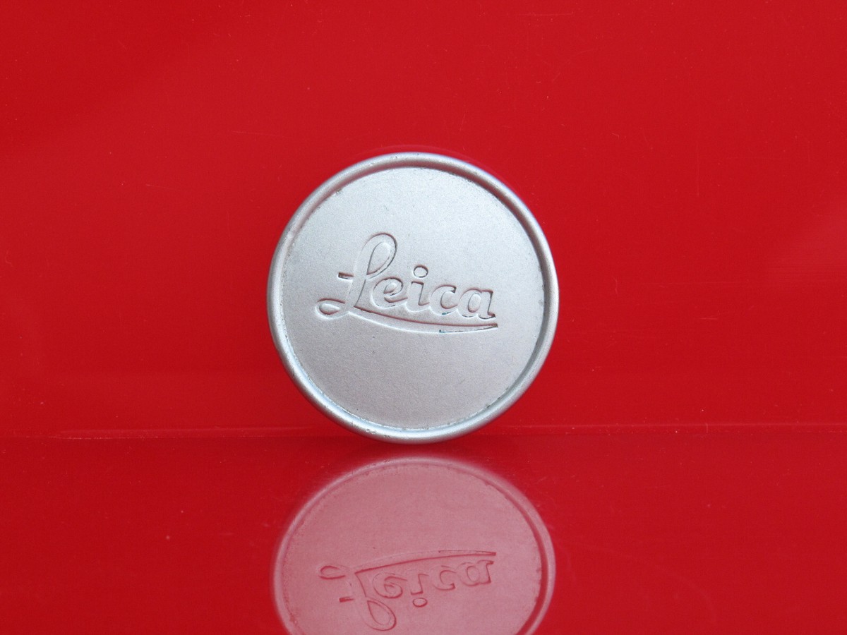 Original Leica chrome A36 front cap red scale Elmar , US