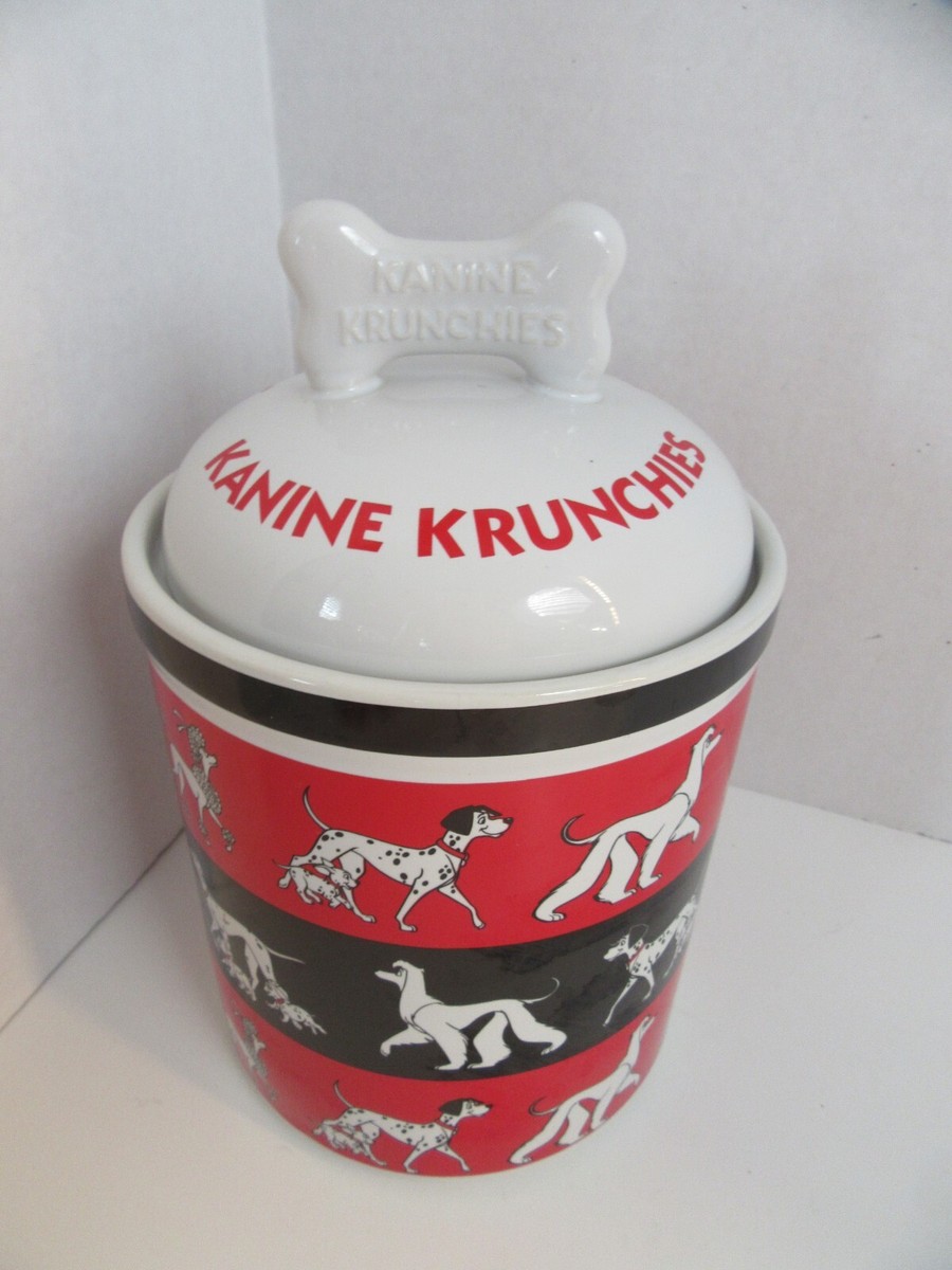 Disney 101 Dalmatians Kanine Krunchies Dog Biscuit Cookie Canister
