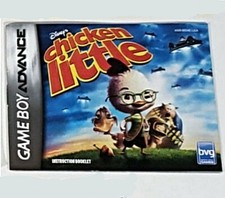 Disney's Chicken Little Instruction Booklet/Manual - Game boy Advance GBA SP DSL