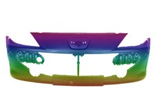 Peugeot 307 2005-2007 Frontstoßstange vorne lackiert in Wunschfarbe mit NSW