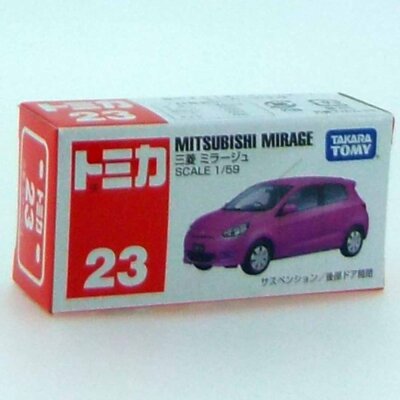Tomica No.23 Mitsubishi Mirage Purple box Miniature Car Tomica No.23 Mitsubishi Mirage Purple box Miniature Car
