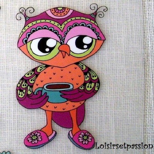Patch Applique, Dessin Transfert thermocollant, Collection Les Hiboux chouettes - Picture 9 of 13