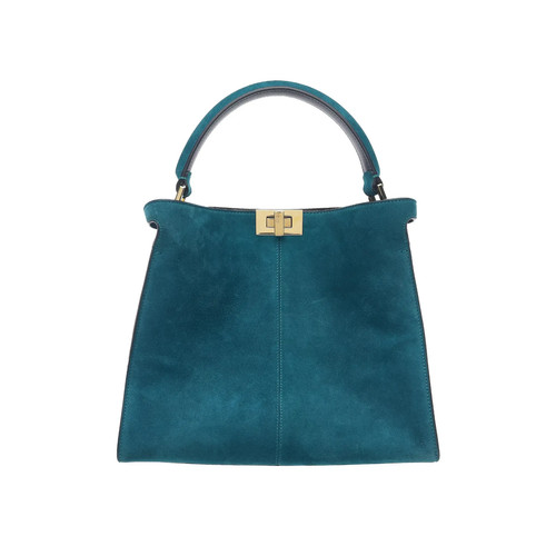 Fendi Suede Peekaboo X-Lite Medium Shoulder Bag