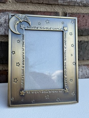 1997  Twinkle Twinkle Little Star  Gold Tone Metal Picture Frame for 3  x 4.5''