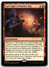Last Light of Durin's Day MTG R 103 The Hobbit HOB NM
