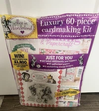 NIP Cardmaking Papercraft Alice in Wonderland Luxury Cardmaking Kit Craft DIY