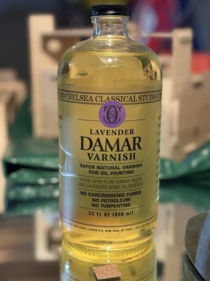Chelsea Classical Studios Oil Painting Damar Varnish 32 Oz Slight Defect
