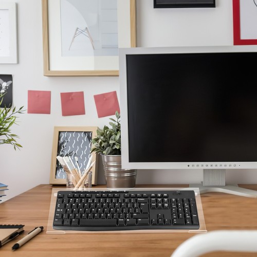 Keyboard Stand Office Computer Tilted Riser Mechanical Desk Clear Holder - Afbeelding 9 van 12