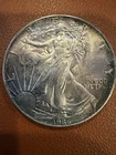 1986 $1 American Silver Eagle Toned 1 oz Fine Silver .999 ASE