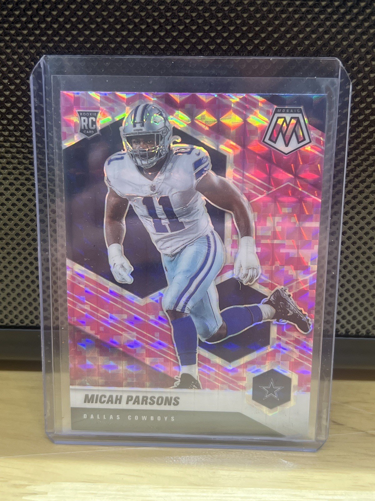 Micah Parsons RC 2021 Panini Mosaic Pink Camo Prizm Rookie Cowboys #362 🔥