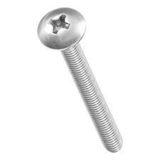 Machine Screws Phillips Head(M4-0.7x35) 30Pcs, Silver