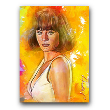 Jacqueline Bisset Art Card Limited 33/50 Edward Vela Signed (Movies Actress)