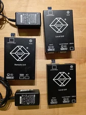 Lot of 3 Black Box ACS4001A-R2-SM Console Servers w/ 2 Power Supplies